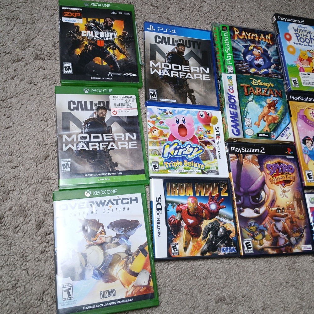 Nintendo 3DS PS2 Xbox CASE AND MANUAL ONLY Lot: Spyro, Kirby, Rayman, COD… VG1 - Picture 3 of 6